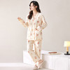 自然醒胧棉女士月子服家居服7A抗菌100%棉和服系列睡衣QH 商品缩略图6
