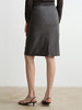 ROMI STUDIO“气质优雅”可机洗绵羊毛混纺前开叉半身裙 RWCSXT1604(现货) 商品缩略图7