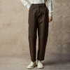 Famecoco通勤简约纯棉锥形休闲裤宽松显瘦窄版直筒裤FAC8GA035 商品缩略图0