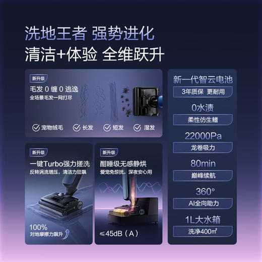 添可 艺术家A60洗地机 躺平0缠吸拖一体艺术家居家干净 商品图7