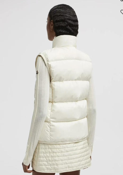 蒙口Badia哑光 轻盈羽绒 厚马甲 粉色 白色 黑色 商品图2