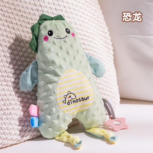 【食品级！可入口啃咬！】新生安抚巾 婴儿可入口啃咬 宝宝睡觉睡眠哄睡手指玩偶 兔子手偶玩具 商品图7