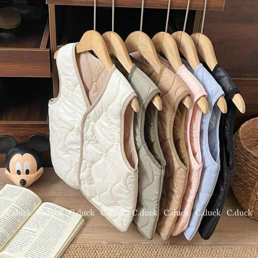 高品质6色轻暖撞色羊毛马甲开团🔥逆天颜值炸街神器来啦！120-160cm 商品图1