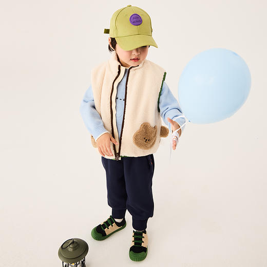 Cucutas男幼童马甲CY25WIW511浅卡其（80#-120#） 商品图3