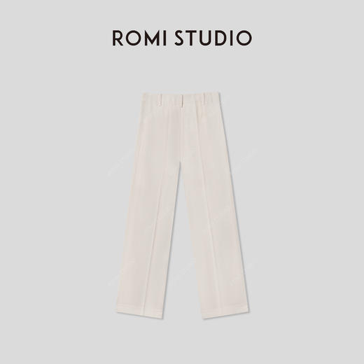 ROMI STUDIO“老钱经典”澳洲超高支极细羊毛斜纹休闲裤 RWCRXT3431 商品图1