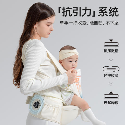 [专场福利]贝肽斯婴儿腰凳背带二合一小月龄宝宝轻便抱抱托四季坐凳抱娃神器 商品图4