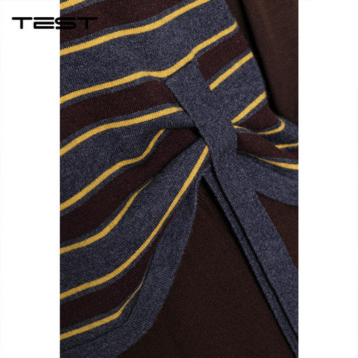 冬上新慵懒又时髦条纹针织马甲搭配纯色长袖内搭1254050 商品图3