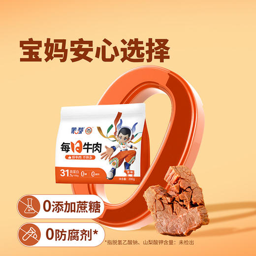 内蒙古休闲孕妇儿童零食低脂高蛋白每日卤牛肉200g独立包装 商品图1