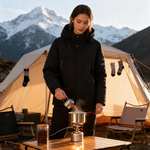 Schenvega 情侣冲锋衣 三防绵羊毛棉衣外套 男女同款 加厚保暖 抵御严寒 C90-N2512 商品图4