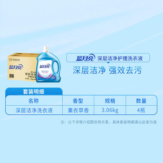 【蓝月亮】薰衣草洁净洗衣液3.06kg-FN 商品图2