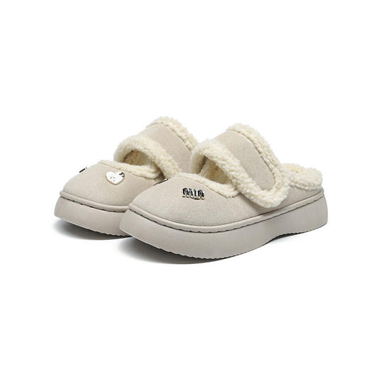 【超值29.9/双❗️加绒踩屎感棉鞋】冬季新款室内家居保暖毛毛绒加厚棉鞋，御寒保暖高颜值，立体造型丰盈厚实月子棉鞋女款冬季 商品图4