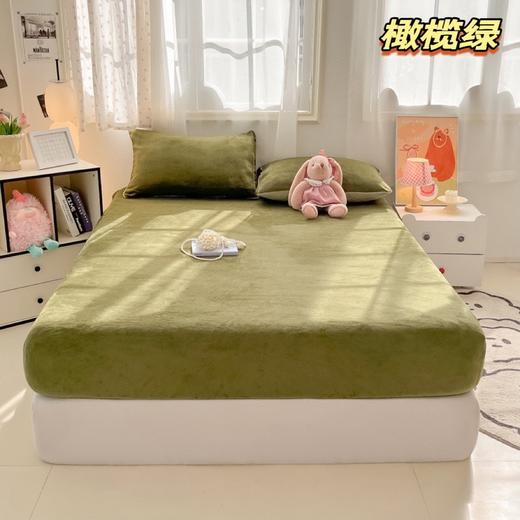 【49限时价！欧喜璐冬季牛奶绒床笠】*姆同款 A类母婴可用 加厚加绒款 防静电防掉毛不缩水  侧面加宽加高 适用于99%的床垫  八色可选 【单床笠】 商品图8