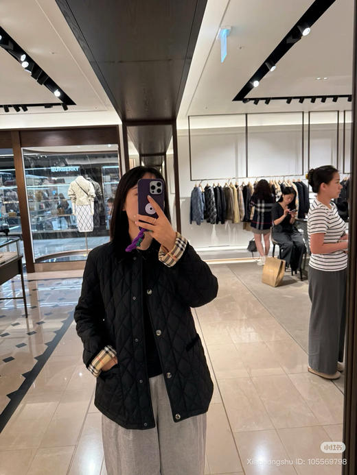 1016-6 渠道圆正 BBR常规版 双贴袋 菱格衍缝 灯芯绒衣领 老钱风 夹克棉服外套 167/138穿XL 商品图2