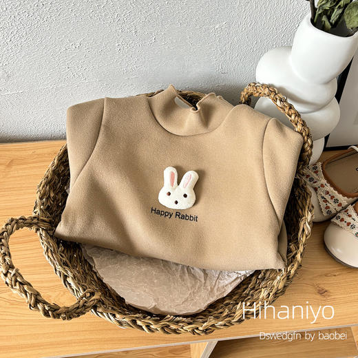 【超值❗️19.9抢🔥宝宝保暖打底衣】宝妈推荐，精选舒适的面料，柔软舒适宝宝喜欢，女童打底衫德绒秋冬，半高领秋冬新款加绒儿童长袖，加厚T恤韩版宝宝上衣L 商品图1