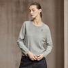 Famecoco静奢羊毛衫优雅刺绣圆领宽松百搭针织衫打底女FAC8DB006 商品缩略图0