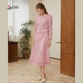 司歌国风假两件连衣裙长袖春秋复古优雅A921129X