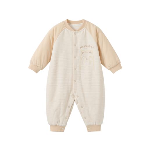 怡比躲猫猫长袖开襟哈衣HY25WIN025咖白色调59#-90# 商品图6