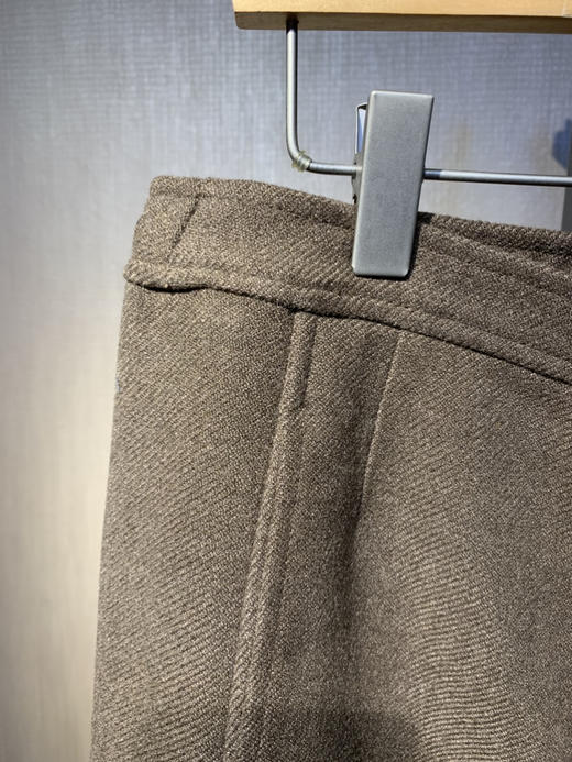 水淼2025冬新款呢料休闲知性松紧腰加厚呢料休闲裤1656 商品图4