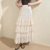 西遇法式蕾丝绣花蛋糕裙女秋季新款百搭高腰遮肉显瘦半身裙V3655262 商品缩略图2