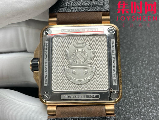 BR-柏莱士INSTRUMENTS系列BR0392 青铜壳BR-0392 方形男士腕表 商品图7