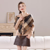SC54-6977-188 2025秋冬新款设计感拼接假两件针织开衫格子流苏短外套女春秋毛衣 商品缩略图3