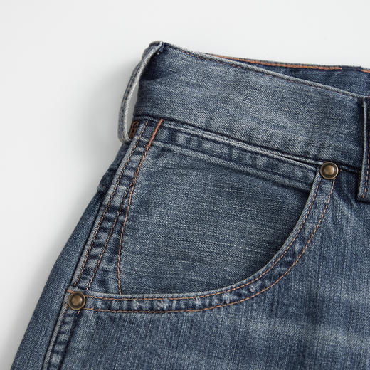 ROMI STUDIO“复古丹宁”夏季轻薄水洗毛须直筒牛仔裤 RWCRX83985 商品图12