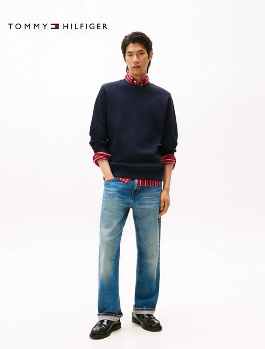 Tommy 25秋冬男款纯棉珠地肌理圆领卫衣 商品图2