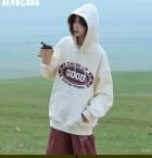 马得工地/MDGDWY243197/复古印花连帽卫衣 商品图0