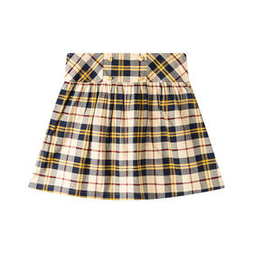 【秒】【特】【MQD】女童百搭格了短裙