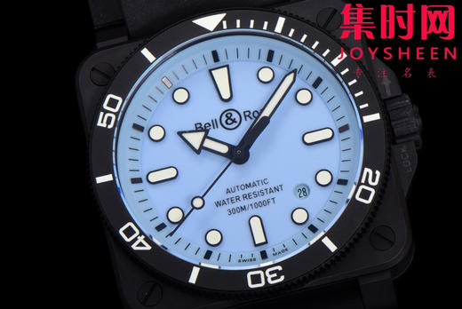 M+柏莱士INSTRUMENTS系列BR03A 方形男士腕表 陶瓷壳 雾霾蓝 商品图4