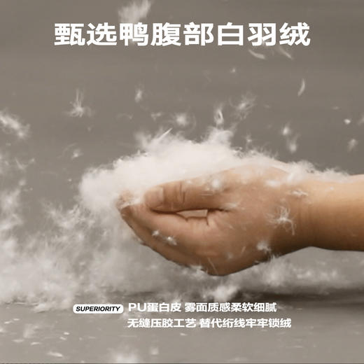 NPC潮牌圆点PU皮90白鸭绒连帽羽绒服短款羽绒服NP39DJ41 商品图4