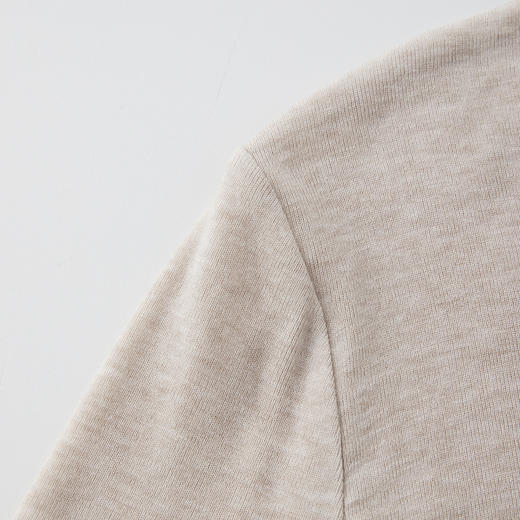 ROMI STUDIO兰精天丝绵羊毛混纺花纱极简圆领长袖T恤 RWCRSJ1939 商品图3