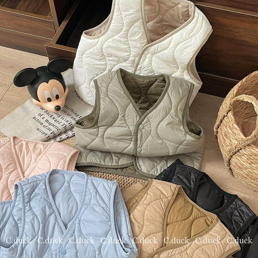 高品质6色轻暖撞色羊毛马甲开团🔥逆天颜值炸街神器来啦！120-160cm 商品图10