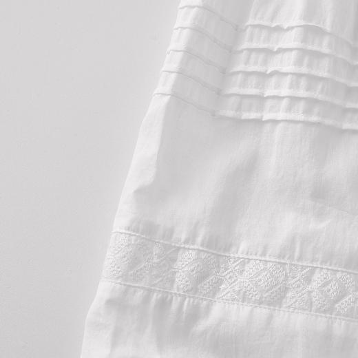 ROMI STUDIO“清新优雅”重工绣花白色全棉轻薄半身裙 RWCRXJ3005 商品图4