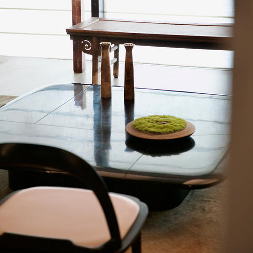 大漆玄黑方茶几 商品图1