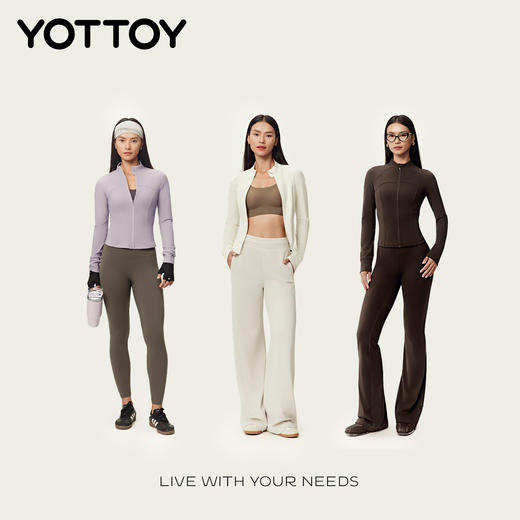 YOTTOY腰精奶皮衣2.0 瑜伽外套女 立领普拉提训练健身服 运动骑行上衣秋 商品图4