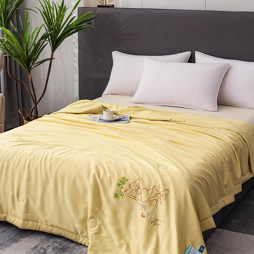 啄木鸟 天丝夏被-秋菊黄200*230cm ZMN-XB-10 商品图4