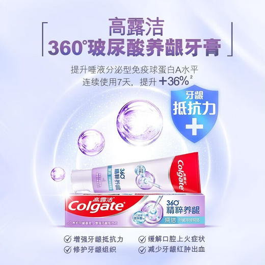 高露洁 360精粹养龈牙膏(修愈+舒爽)共240g GJ-C02SS 商品图3