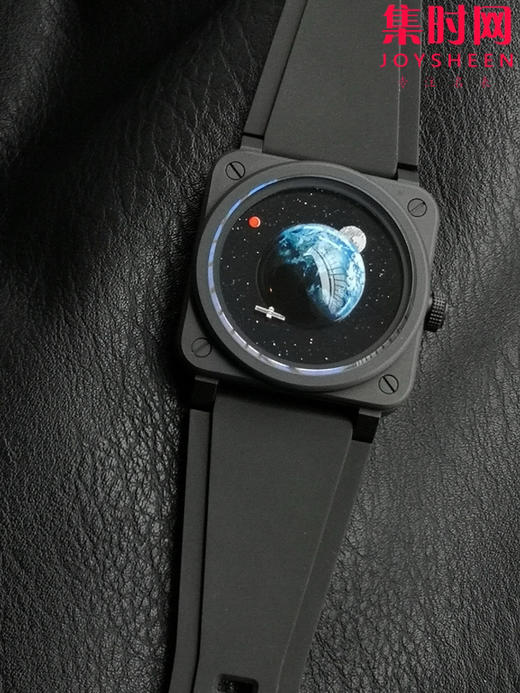 M+柏莱士 INSTRUMENTS系列BR03A-EMM-CE 太空朋克 BE宇宙版 BR03蓝色星球 方形男士腕表 陶瓷表壳 商品图1