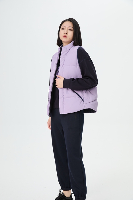 【两面穿 另一面黑色】水淼2025冬新款爆款休闲显瘦百搭保暖羽绒马甲1831