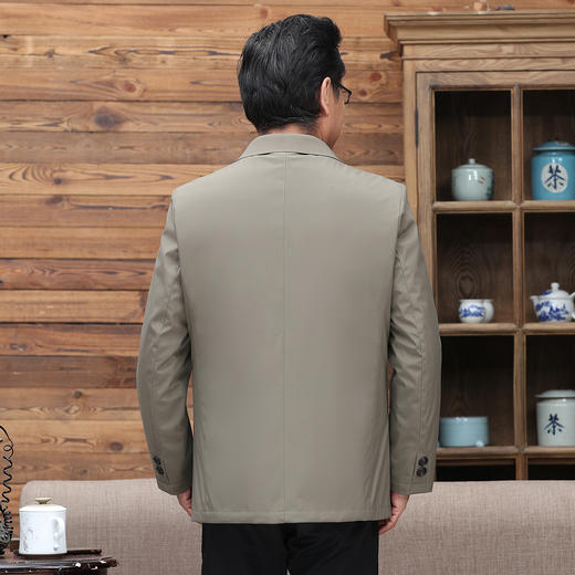 【可脱内胆】罗蒙大码鹅绒服男士冬季保暖羽绒服中老年爸爸装羽绒夹克外套 商品图7