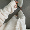 秋冬【加绒加厚睡衣套装】高领宽松半边绒 弹力坑条保暖家居服睡衣女款 商品缩略图3