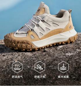 HANGTEN欢腾真皮轻便透气运动女士登山徒步鞋（偏大一码）