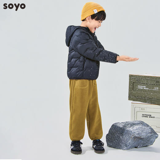 soyo舍予良仓25新款软糯亲肤暖融融收口卫裤 商品图4