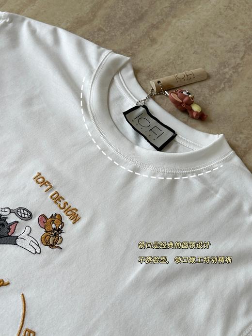 汤姆杰瑞三点一线联名款纯棉长袖t恤 商品图6