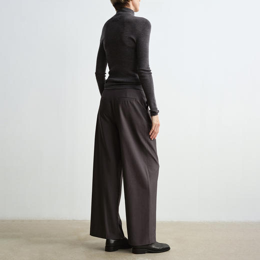 ROMI STUDIO”法式复古“头层水晶羊皮方头浅口平底僧侣鞋23AWS156 商品图4