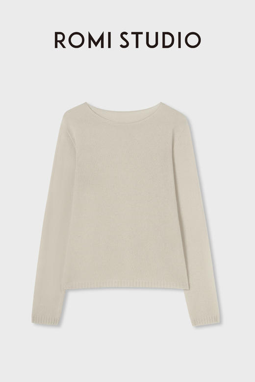 ROMI STUDIO“感知秋意”100康赛妮山羊绒套头针织毛衫 RW24AS00469 商品图9