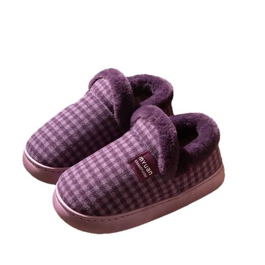 冬季【老人棉鞋防滑】保暖加绒加厚 老式中老年人包跟棉拖鞋男外穿  商品图4