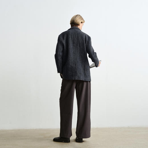 ROMI STUDIO“意式复古”甄选圈圈呢绵羊毛混纺西装外套 431W3084 商品图3