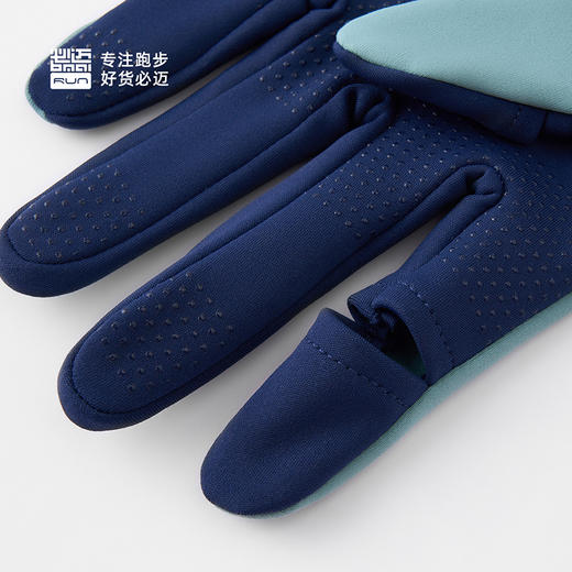 【防风锁温 暖而不燥】必迈跑步轻弹抓绒手套 双指触屏设计 3D立体版型 商品图7